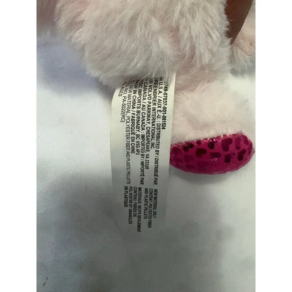 Greenbrier International Pink Plush Teddy Bear 6